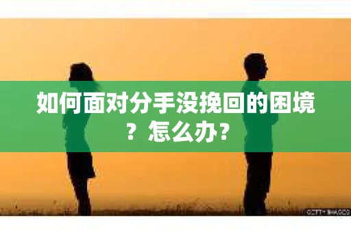 如何面对分手没挽回的困境？怎么办？
