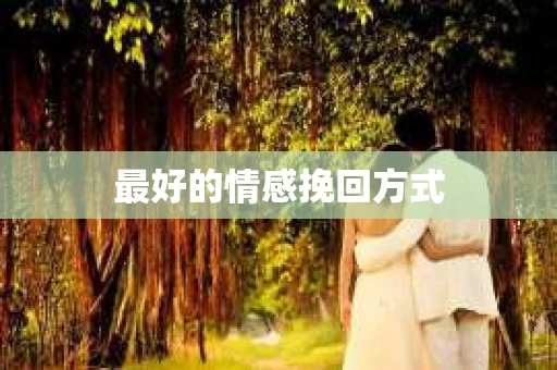 最好的情感挽回方式