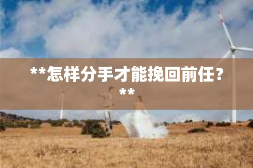 **怎样分手才能挽回前任？**
