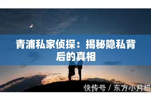 青浦私家侦探：揭秘隐私背后的真相