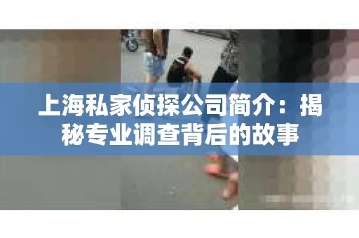 上海私家侦探公司简介：揭秘专业调查背后的故事