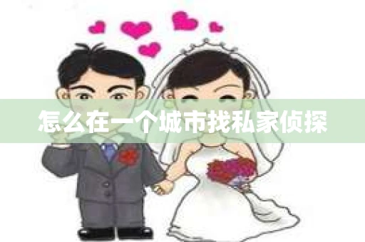 怎么在一个城市找私家侦探