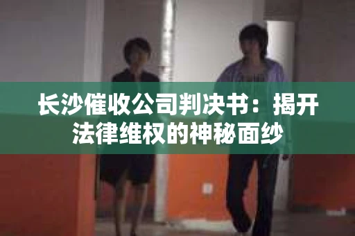 长沙催收公司判决书：揭开法律维权的神秘面纱