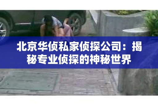 北京华侦私家侦探公司：揭秘专业侦探的神秘世界