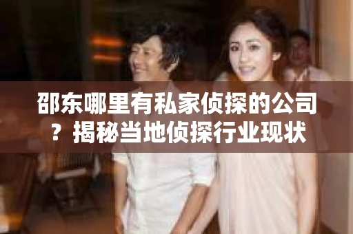 邵东哪里有私家侦探的公司？揭秘当地侦探行业现状