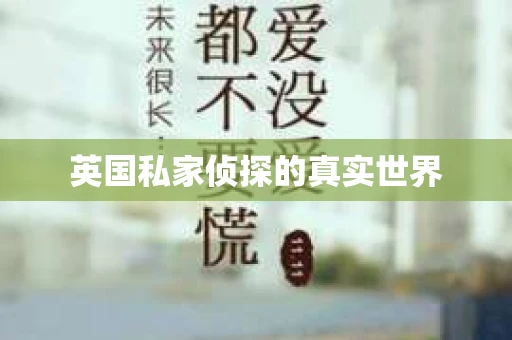 英国私家侦探的真实世界