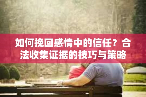 如何挽回感情中的信任？合法收集证据的技巧与策略