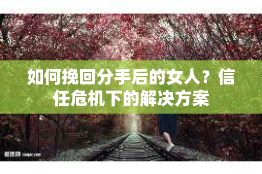 如何挽回分手后的女人?信任危机下的解决方案 如何挽回分手后的女人?信任危机下的解决方案
