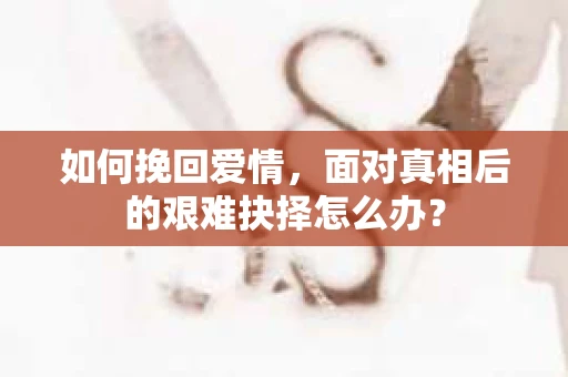 如何挽回爱情，面对真相后的艰难抉择怎么办？