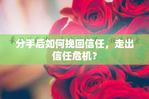 分手后如何挽回信任，走出信任危机？